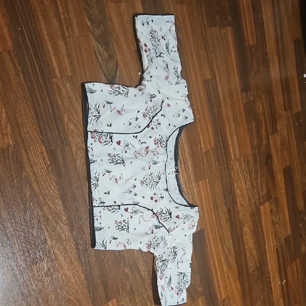 Floral Cropped Blouse